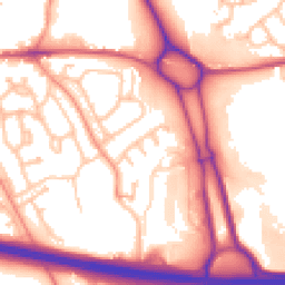 Daytime road noise heatmap for TF1 2ND