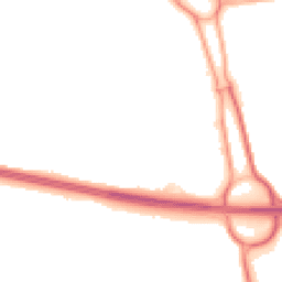 Night-time road noise heatmap for TF1 2NX