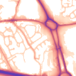 Daytime road noise heatmap for TF1 2PB