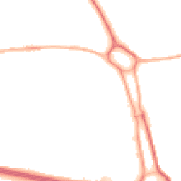Night-time road noise heatmap for TF1 2PB