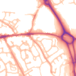 Daytime road noise heatmap for TF1 2PH