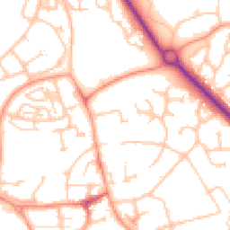 Daytime road noise heatmap for TF1 3DU