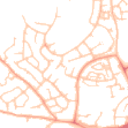 Daytime road noise heatmap for TF1 3JQ