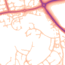 Daytime road noise heatmap for TF1 3LF