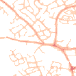 Daytime road noise heatmap for TF1 3NB