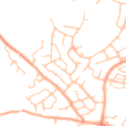 Daytime road noise heatmap for TF1 3NZ