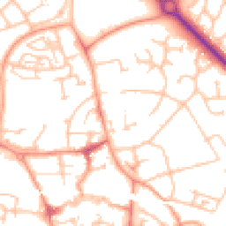 Daytime road noise heatmap for TF1 3PF