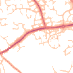 Daytime road noise heatmap for TF1 3PX