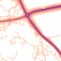 Daytime road noise heatmap for TF1 3QW