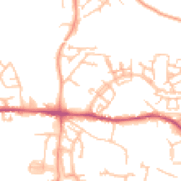 Daytime road noise heatmap for TF1 5DB