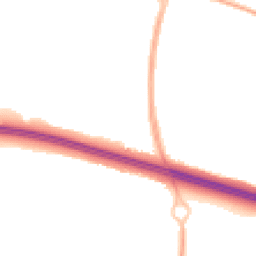 Night-time road noise heatmap for TF1 5EJ