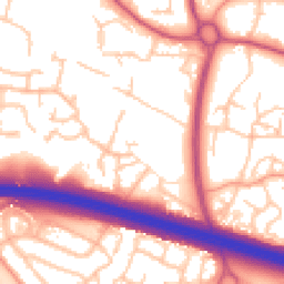 Daytime road noise heatmap for TF1 5ES