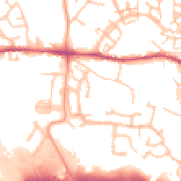 Daytime road noise heatmap for TF1 5FD