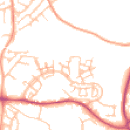 Daytime road noise heatmap for TF1 5FN