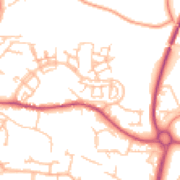 Daytime road noise heatmap for TF1 5FR