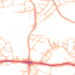 Daytime road noise heatmap for TF1 5GD