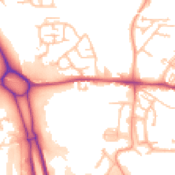 Daytime road noise heatmap for TF1 5GG