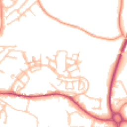 Daytime road noise heatmap for TF1 5GJ