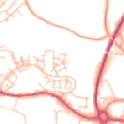 Daytime road noise heatmap for TF1 5GN