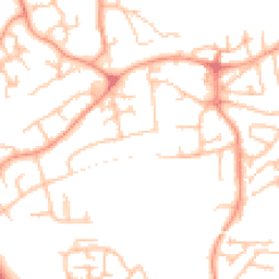 Daytime road noise heatmap for TF1 5LD
