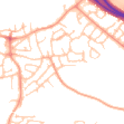 Daytime road noise heatmap for TF1 5LH