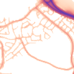 Daytime road noise heatmap for TF1 5LT
