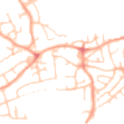 Daytime road noise heatmap for TF1 5NB