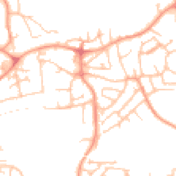 Daytime road noise heatmap for TF1 5NX