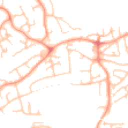 Daytime road noise heatmap for TF1 5PJ