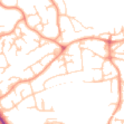 Daytime road noise heatmap for TF1 5PN