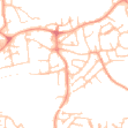 Daytime road noise heatmap for TF1 5PP