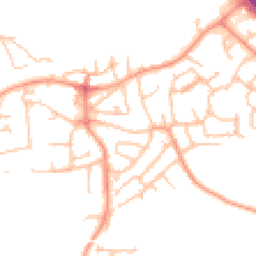 Daytime road noise heatmap for TF1 5RQ