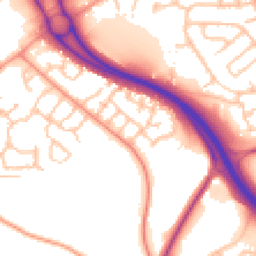 Daytime road noise heatmap for TF1 5SG
