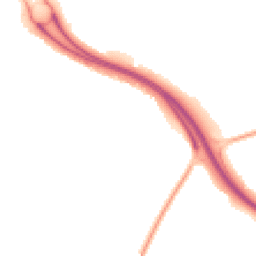 Night-time road noise heatmap for TF1 5SY
