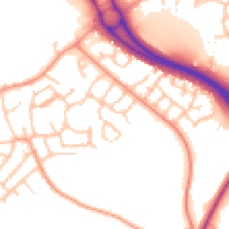 Daytime road noise heatmap for TF1 5TA