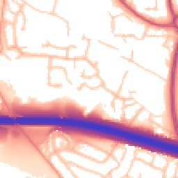 Daytime road noise heatmap for TF1 5TD