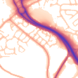 Daytime road noise heatmap for TF1 5TE