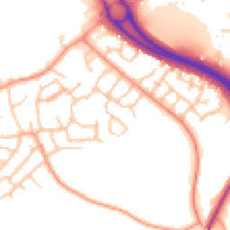 Daytime road noise heatmap for TF1 5TN