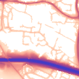 Daytime road noise heatmap for TF1 5ZH