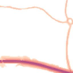 Night-time road noise heatmap for TF1 5ZN