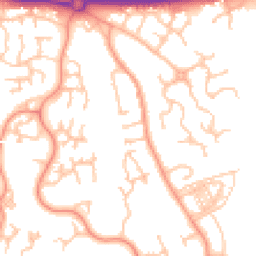Daytime road noise heatmap for TF1 6AD