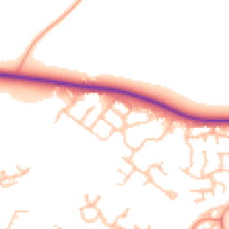 Daytime road noise heatmap for TF1 6AR