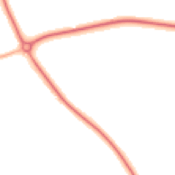 Night-time road noise heatmap for TF1 6BG