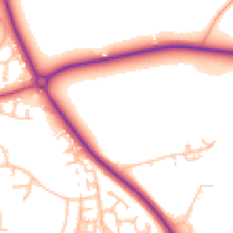Daytime road noise heatmap for TF1 6BP