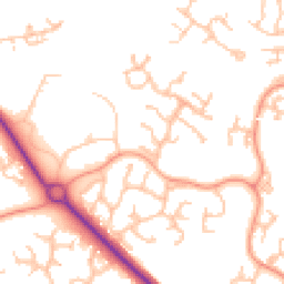 Daytime road noise heatmap for TF1 6DB