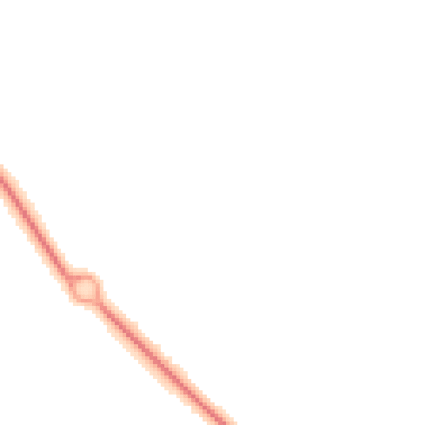 Night-time road noise heatmap for TF1 6DB