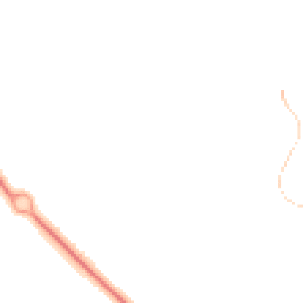 Night-time road noise heatmap for TF1 6DR