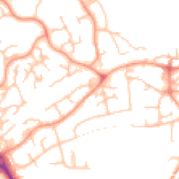Daytime road noise heatmap for TF1 6LU