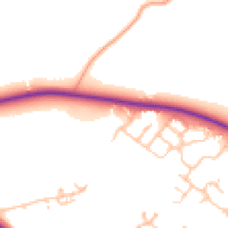 Daytime road noise heatmap for TF1 6NJ