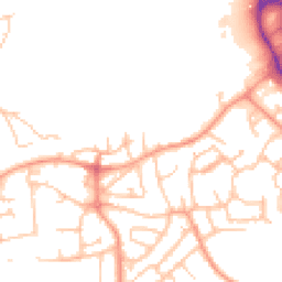 Daytime road noise heatmap for TF1 6RD